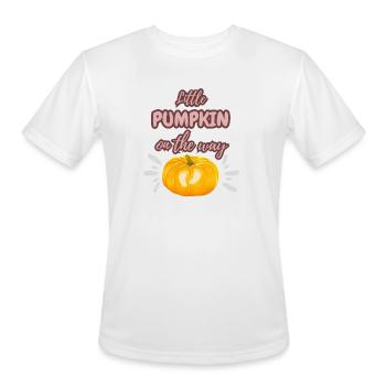 Little pumpkin on the way - Men's Moisture Wicking Performance T-Shirt - white - Front - Jackson (183cm)