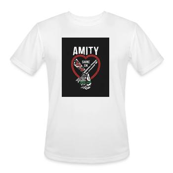 Amity Shine On Heart - Men's Moisture Wicking Performance T-Shirt - white - Front - Jackson (183cm)