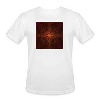 Bronze Lotus - Men's Moisture Wicking Performance T-Shirt - white - Front - Jackson (183cm)