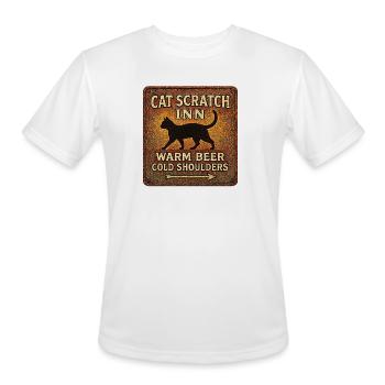 Cat scratch inn - Men's Moisture Wicking Performance T-Shirt - white - Front - Jackson (183cm)