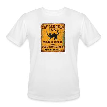 Cat Scratch Inn - Men's Moisture Wicking Performance T-Shirt - white - Front - Jackson (183cm)