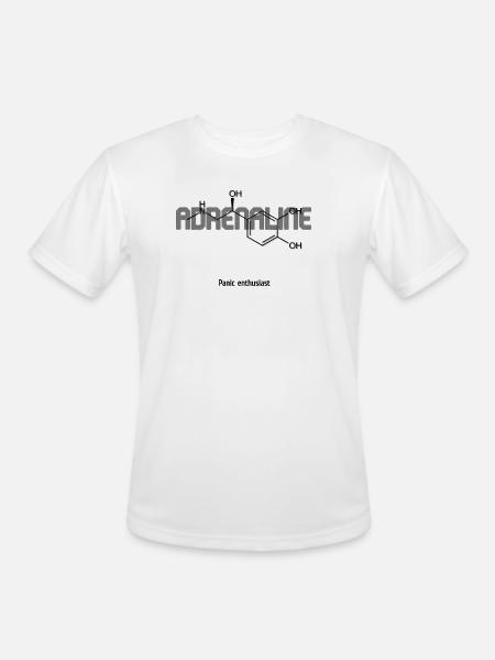 Adrenaline Chemistry Pulse - Men's Moisture Wicking Performance T-Shirt - white