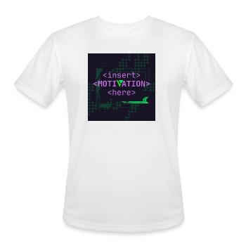 Motivation Slot - Men's Moisture Wicking Performance T-Shirt - white - Front - Jackson (183cm)
