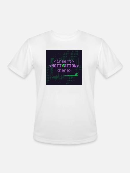 Motivation Slot - Men's Moisture Wicking Performance T-Shirt - white