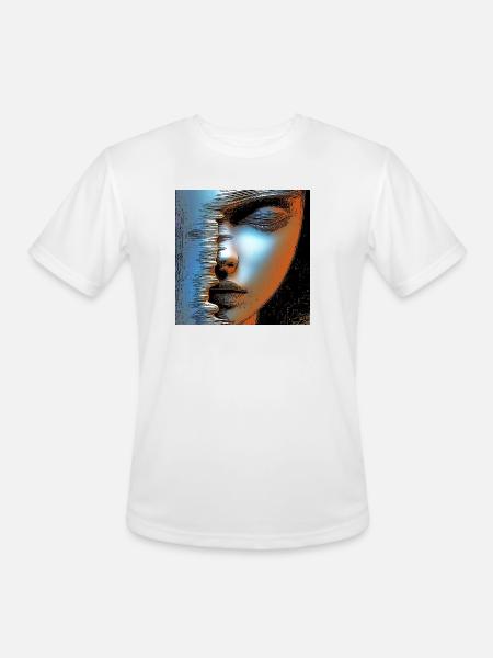 Face of women spater - Men's Moisture Wicking Performance T-Shirt - white