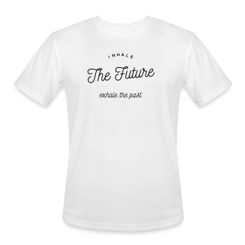 The mantra of positive renewal - Men's Moisture Wicking Performance T-Shirt - white - Front - Jackson (183cm)