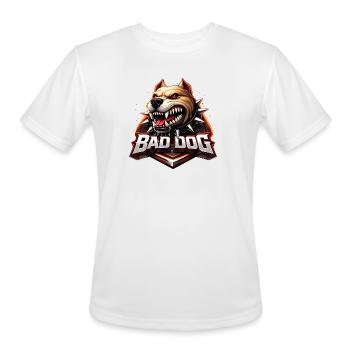 Bad Dog Spike Mascot - Men's Moisture Wicking Performance T-Shirt - white - Front - Jackson (183cm)