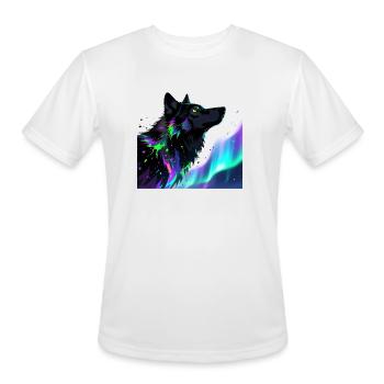 Aurora Howl - Men's Moisture Wicking Performance T-Shirt - white - Front - Jackson (183cm)