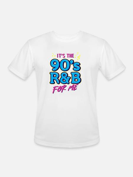 90s R&B Nostalgia RetroTee - Men's Moisture Wicking Performance T-Shirt - white