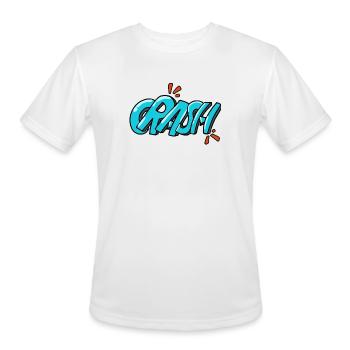 Crash Splash Comic Burst - Men's Moisture Wicking Performance T-Shirt - white - Front - Jackson (183cm)