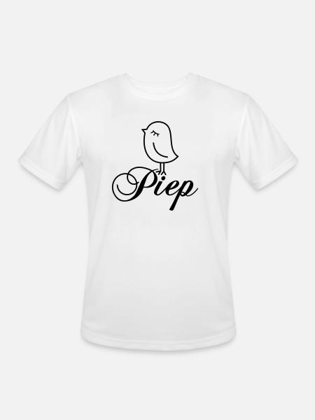 Sparrow “Piep” - Men's Moisture Wicking Performance T-Shirt - white