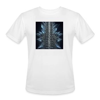 Iridescent Spine Star - Men's Moisture Wicking Performance T-Shirt - white - Front - Jackson (183cm)