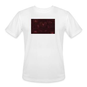 Hearts - Men's Moisture Wicking Performance T-Shirt - white - Front - Jackson (183cm)