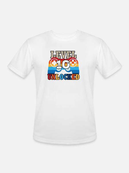 Level 10 Unlocked - Men's Moisture Wicking Performance T-Shirt - white
