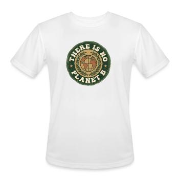 Earth First Eco Badge - Men's Moisture Wicking Performance T-Shirt - white - Front - Jackson (183cm)