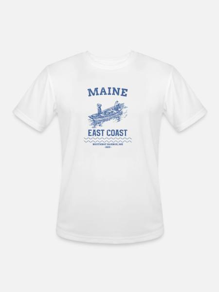 east_coast_boothbay - Men's Moisture Wicking Performance T-Shirt - white