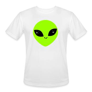  Alien  - Men's Moisture Wicking Performance T-Shirt - white - Front - Jackson (183cm)