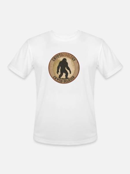 Cryptid Believer Sasquatch Coin - Men's Moisture Wicking Performance T-Shirt - white