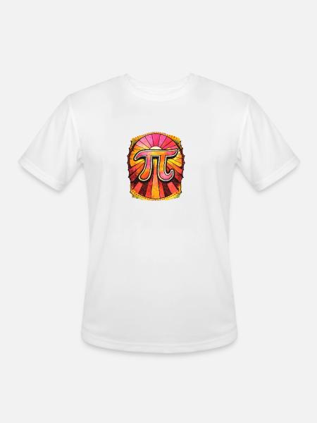Pi Radiant Sunburst - Men's Moisture Wicking Performance T-Shirt - white