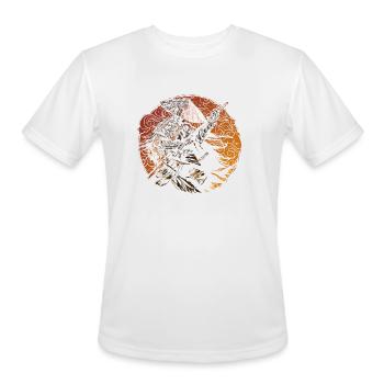 Ember Circle Samurai - Men's Moisture Wicking Performance T-Shirt - white - Front - Jackson (183cm)