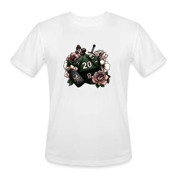 Rosebound D20 Nightfall - Men's Moisture Wicking Performance T-Shirt - white - Front - Jackson (183cm)