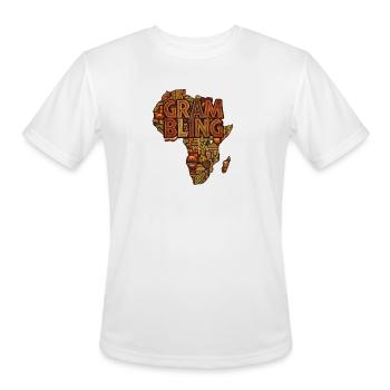 Grambling Africa Patchwork - Men's Moisture Wicking Performance T-Shirt - white - Front - Jackson (183cm)