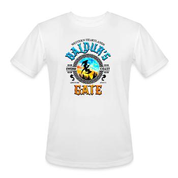 Dragon Gate Sunset Silhouette - Men's Moisture Wicking Performance T-Shirt - white - Front - Jackson (183cm)
