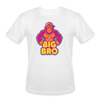 Big Bro Neon Gorilla - Men's Moisture Wicking Performance T-Shirt - white - Front - Jackson (183cm)