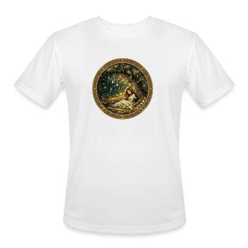 Moonlit Forest Dream Scene - Men's Moisture Wicking Performance T-Shirt - white - Front - Jackson (183cm)