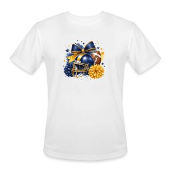 Blue Gold Team Spirit Collage - Men's Moisture Wicking Performance T-Shirt - white - Front - Jackson (183cm)