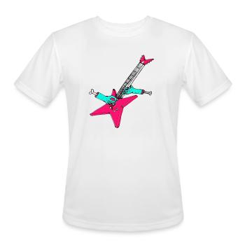 Neon Hands Craft Star Jet - Men's Moisture Wicking Performance T-Shirt - white - Front - Jackson (183cm)