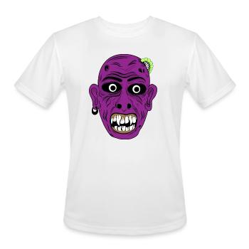 Purple Grotesque Mask - Men's Moisture Wicking Performance T-Shirt - white - Front - Jackson (183cm)