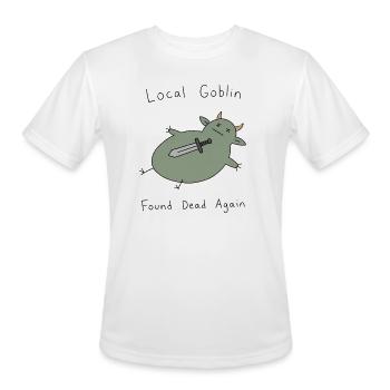 Local Goblin Found Dead Again - Men's Moisture Wicking Performance T-Shirt - white - Front - Jackson (183cm)