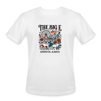 Ferris Wheel And Pyramid In Edmonton Alberta - Men's Moisture Wicking Performance T-Shirt - white - Front - Jackson (183cm)