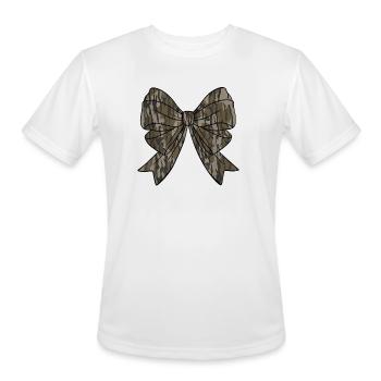 Camo Coquette Bow Hunt Duck Hunting Women Gir - Men's Moisture Wicking Performance T-Shirt - white - Front - Jackson (183cm)