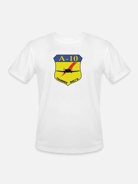 A-10 Thunderbolt II Shield - Men's Moisture Wicking Performance T-Shirt - white