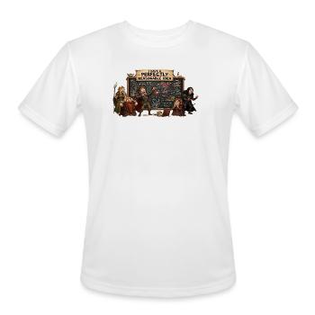 Brilliant Plan Ensemble - Men's Moisture Wicking Performance T-Shirt - white - Front - Jackson (183cm)