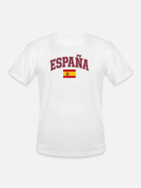 España Arch Banner International football - Men's Moisture Wicking Performance T-Shirt - white