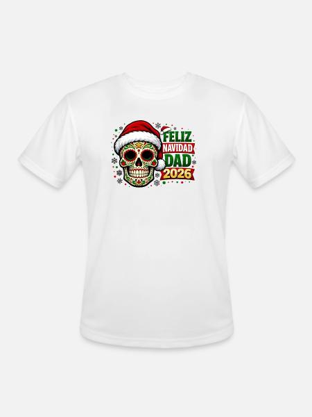 Mexican Christmas 2026 - Men's Moisture Wicking Performance T-Shirt - white