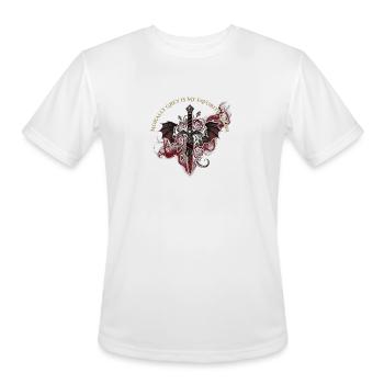 Morally Grey Favorite Color Sword & Roses - Men's Moisture Wicking Performance T-Shirt - white - Front - Jackson (183cm)