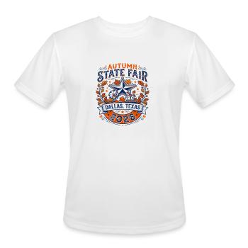 Great Autumn Fair Ferris Wheel Dallas Texas 2026 - Men's Moisture Wicking Performance T-Shirt - white - Front - Jackson (183cm)