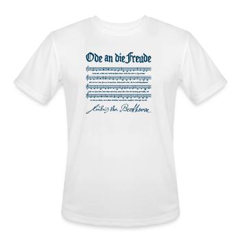 Ode to Joy - Men's Moisture Wicking Performance T-Shirt - white - Front - Jackson (183cm)