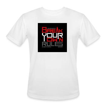 Break_the_limits-_Explosive_Action_Motivatt - Men's Moisture Wicking Performance T-Shirt - white - Front - Jackson (183cm)