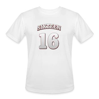 Sweet Sixteen – 16th Birthday Designs & Posters - Men's Moisture Wicking Performance T-Shirt - white - Front - Jackson (183cm)