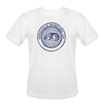 Unconditional Love Sleeping Dog - Men's Moisture Wicking Performance T-Shirt - white - Front - Jackson (183cm)