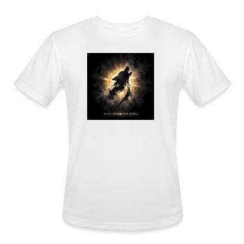 Luminous Wolf: Rise Above the Dark - Men's Moisture Wicking Performance T-Shirt - white - Front - Jackson (183cm)