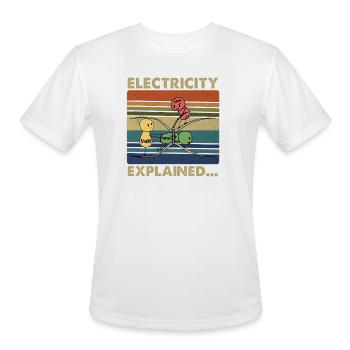 L’électricité expliquait la physique des voltampères-ohms - T-Shirt Performance pour hommes - blanc - Devant - Jackson (183cm)