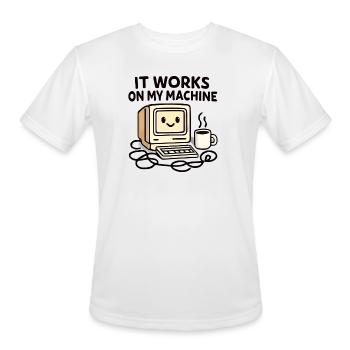 Ça fonctionne sur mon PC rétro - T-Shirt Performance pour hommes - blanc - Devant - Jackson (183cm)