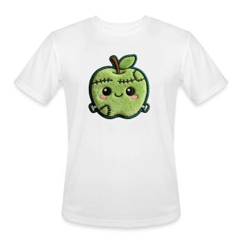 Kawaii Monster Apple Gift for Teachers - Men's Moisture Wicking Performance T-Shirt - white - Front - Jackson (183cm)