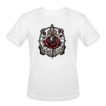 Sacred Bleed Dagger Rose Tattoo - Men's Moisture Wicking Performance T-Shirt - white - Front - Jackson (183cm)
